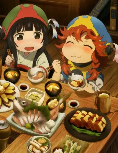 Anime - Hakumei and Mikochi: A Screw and a Bed / The Fireside and Gambling